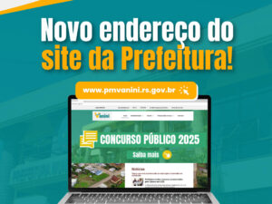 Novo endereço do site da Prefeitura