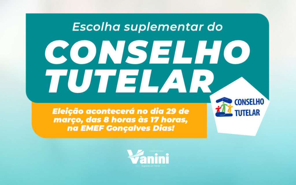 Eleição Suplementar do Conselho Tutelar acontecerá no dia 29