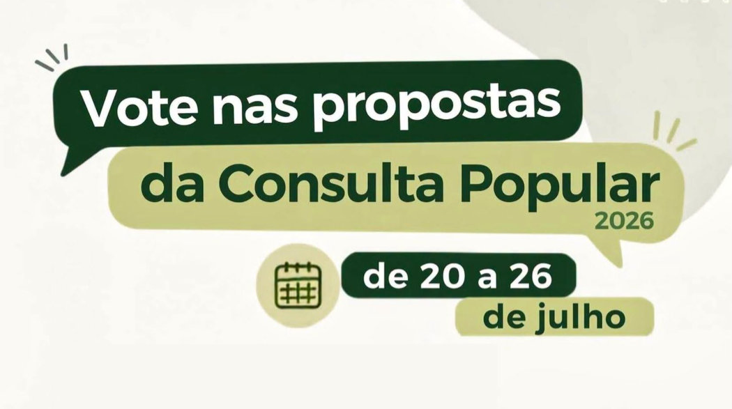 Consulta Popular 2026: Votação segue aberta até 26 de julho