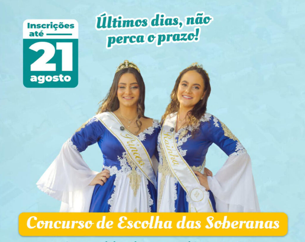 Últimos dias para se inscrever no Concurso de Escolha das Soberanas