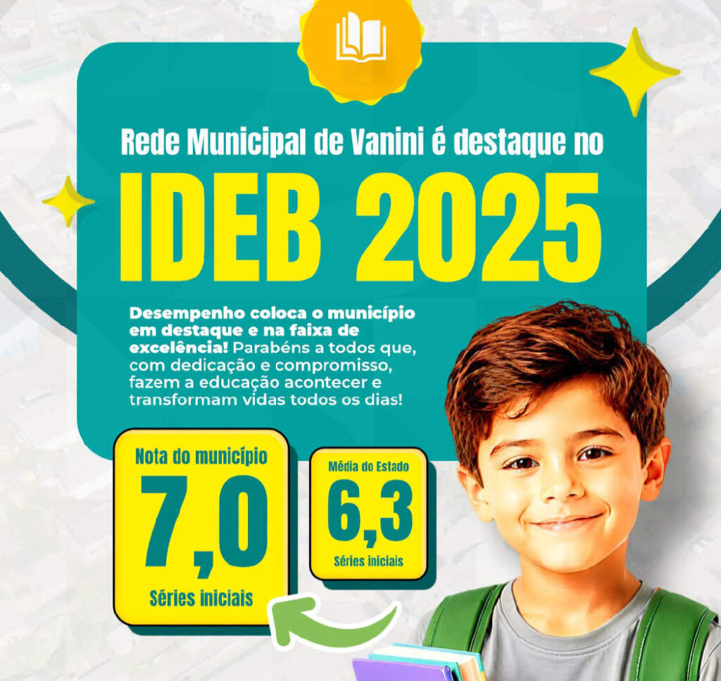 Vanini é destaque no IDEB 2025
